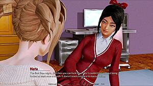 I explore the harem hotel in this game