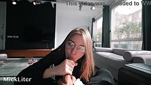 Sugar baby begged for rough quickie cock 😏