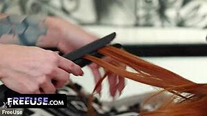 Stepfather's Kinky Fantasy With Redhead Teen On 4th Of July