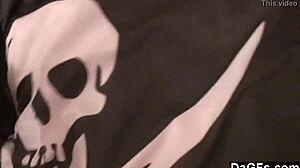 dagfs - sexy caribbean pirate girl strip for the cam