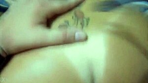 The busty Brazilian blonde girlfriend gets cum on her big tits from her friend.