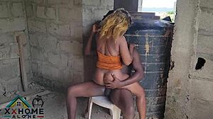 Beautiful Teen Ghetto Barbie in Horny Outdoor Situation Needing Black Dick Fix.