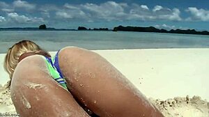 Nikki thorne teases in bikini close-up