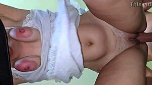 huge cock of my best friend creampied my wife's pussy 😏💦