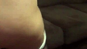 busty wife shows off pussy and tits like a slut