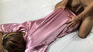 Mariangel Belle gets oiled massage and fucked bareback in missionary and doggystyle.