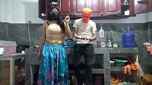 Cute Old Sexy Amateur Masturbates Big Cock Monster Cock In Kitchen