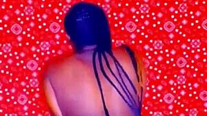 Naked nympho begs to be fucked.