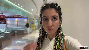 crazy public cumwalk and blowjob in toilet