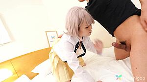 Japanese Girl Saeko Ishiki Rides Hard Dick!