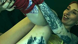 I feel so submissive when tied up and my feet are worshipped by the goddess