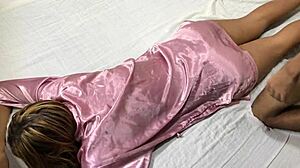 Mariangel Belle gets oiled massage and fucked bareback in missionary and doggystyle.