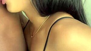 Cute girlfriend sucks nipples endlessly 😍 - amateur couple