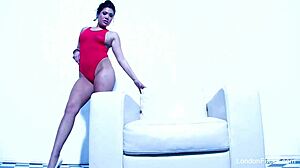 London Keyes in SEXY RED LINGERIE!