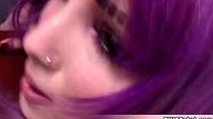 Cute teen gets rough doggystyle in backroom