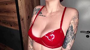 You want more of this tattooed German redhead teen with small waist and ass?