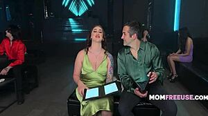 Busty natural curvy milf freeused at restaurant, avalon mira in momfreeuse fantasy.