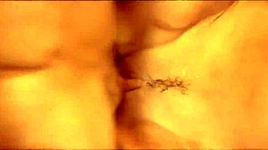 blonde milf licks shaved pussy then gets fucked