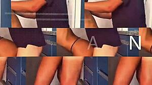 i watch my wife squirt and swallow in the swing.