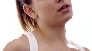 oiled up giselle palmer riding cock with big tits 😍