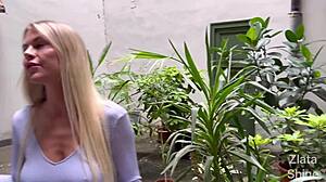 bbc fucks my blonde tenant rough with deepthroat and facial