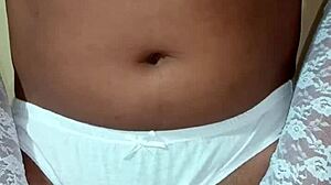 Wow, Ladyboy Shemale In Erotic White Panty And Bra!