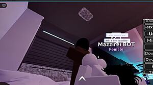 Big black cock roughly fucking a horny white girl in a game