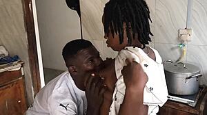 Kitchen freestyle sex with sexy maid 😍