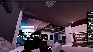 Big black cock roughly fucking a horny white girl in a game