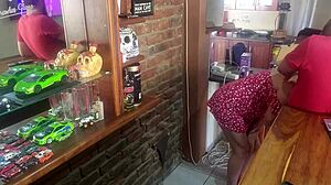 Amateur Couple Finally Fucks Stepsis In Standing Position With Skirt And Panties On