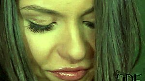 hot russian babe nataly gold shows her meaty pussy in doggy 😍