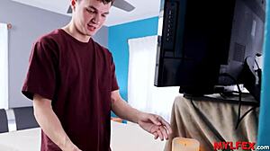 Trying To Fool My Sweetheart Step Mom With Long Hair And Blonde Looks.