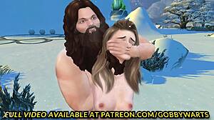 omg, hugerids horny hut at gobbywarts school of sexcraft—bdsm blowjobs and handjobs in sims 4 harry potter porn 😈🔗