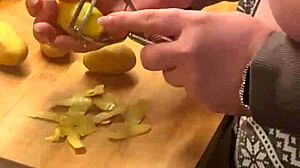 Chubby German Amateur Feels Passionate In Kitchen With Big Natural Tits