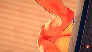 I watched Mei get fucked in Pokemon hentai creampie style