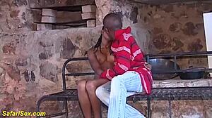 This skinny hairy African teen 18+ is getting bent over for a rough fuck with big cock. Cumshot incoming! 😉