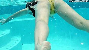 Hot Blowjob by the Poolside!