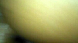 creampie scene with ebony woman and monster cock in wet pussy action