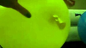 Sophie screams, 'Masturbate with balloons in bathroom!'