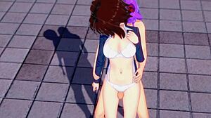 Abby And Protagonist-Kun Meet For Shemale Pussy Role Reversal