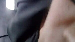 My stylist gives me a blowjob in this voyeur scene