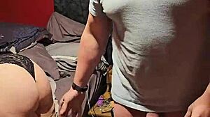 hot milf was picked and fucked in the ass for creampie