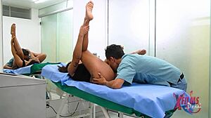 Venezuelan busty teen gets intensely fucked by doctor and cums hard