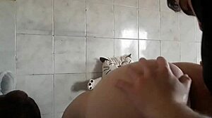 Amateur sex with stepsister's ass and big cock