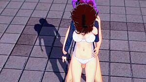 Abby And Protagonist-Kun Meet For Shemale Pussy Role Reversal