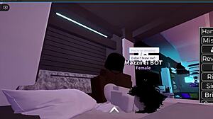 Big black cock roughly fucking a horny white girl in a game