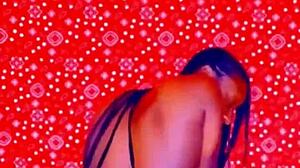 Naked nympho begs to be fucked.