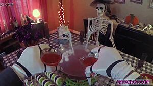 Step Sister Swallow Fun With Family Crony.