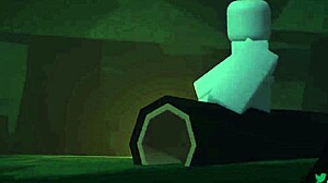 Halloween Roblox with big tits and monster cock cumshot