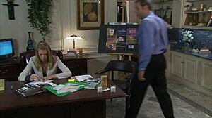 Barbara Summer and Brooke Banner rub pussies together.